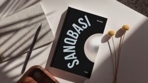 This is an example of a beautiful bookshelf with a simple design that has some books, and only their covers are shown. We showcased an example of our books on the shelf in the photo. This adds a touch of elegance and simplicity to the space.